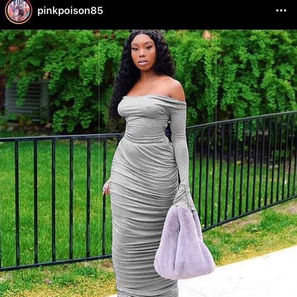 Off shoulder stacker dress - Picture 4 of 4